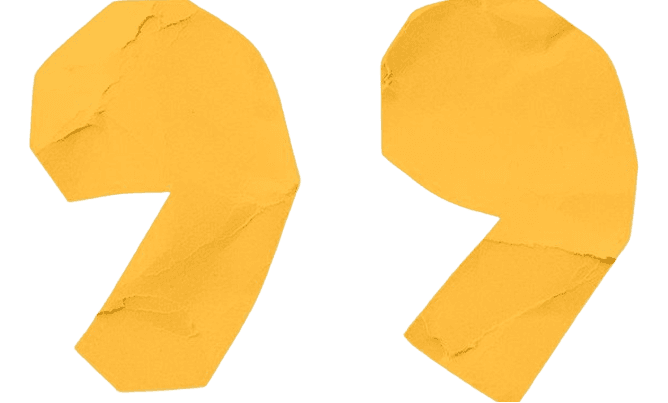 Quote decoration right